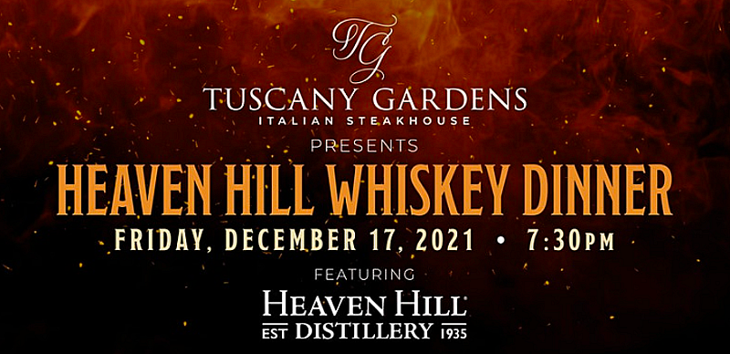 Tuscany Suites Offers Special Holiday Cocktails at the Piazza Lounge and Heaven Hill Whiskey Dinner