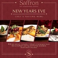 New Year's Eve: Ring in the New Year at Saffron, the Vegetarian Eatery