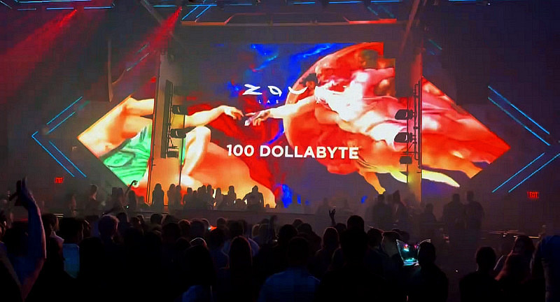 The 100 Dollabyte NFT launch celebration at Zouk nightclub