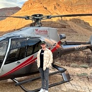 Vegas Golden Knights Center, Jack Eichel, Flies to the Grand Canyon with Maverick Helicopters