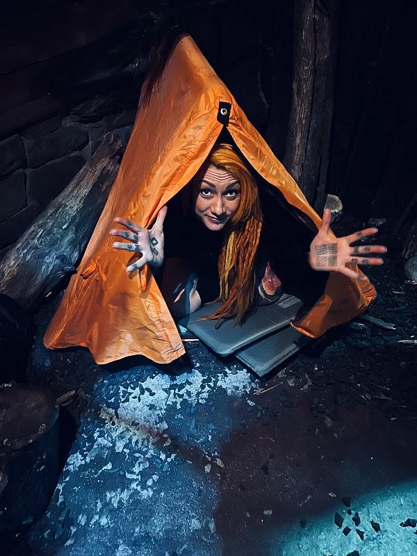 Lena Scissorhands Visits Escape Blair Witch