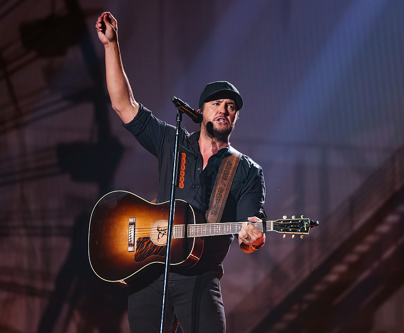 Luke Bryan performs during the opening night of his residency at Resorts World Las Vegas (Photo by John Shearer/Getty Images)