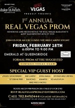 Relive Your High School Senior Year by Celebrating a Formal Real Vegas Prom on February 18 with Auction Proceeds Benefitting Make-A-Wish