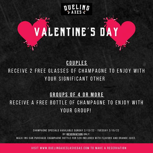 Valentine's Day Specials at Dueling Axes