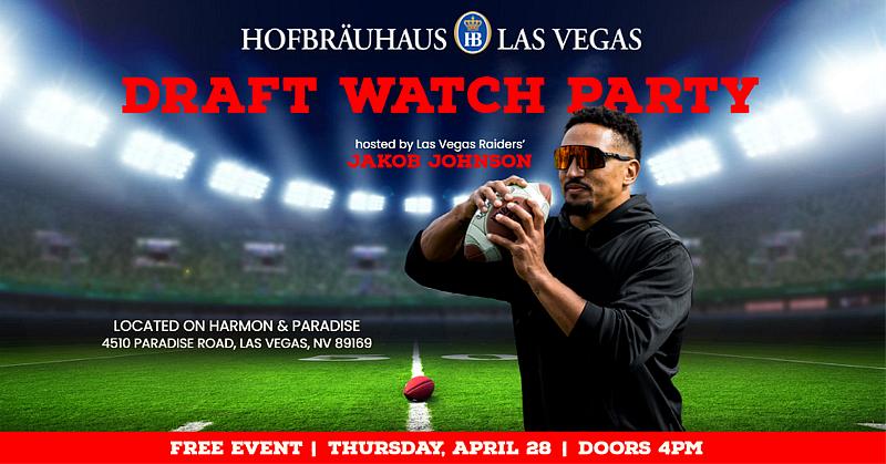 Las Vegas Raiders’ Jakob Johnson to host Draft Watch Party at Hofbräuhaus Las Vegas April 28, 2022
