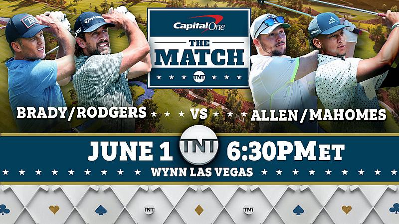 Turner Sports Assembles Iconic NFL Foursome for Capital One’s The Match – Tom Brady & Aaron Rodgers vs. Patrick Mahomes & Josh Allen – Held at Wynn Las Vegas June 1