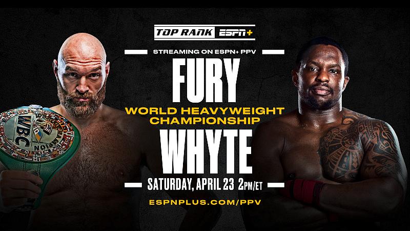 Tyson Fury vs. Dillian Whyte Fight Week Events to Stream Live on Top Rank's Social Media Channels & ESPN Platforms