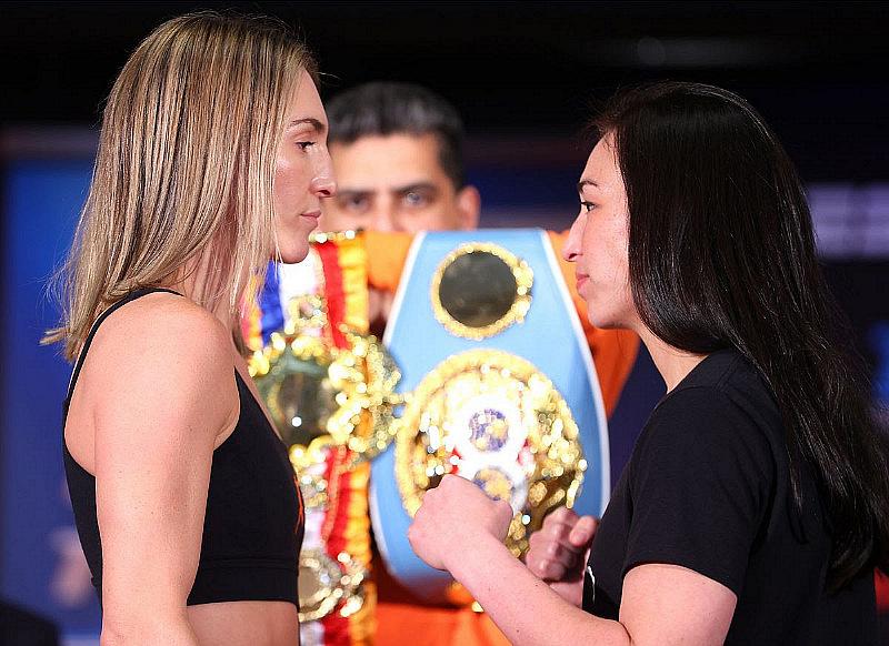 Weigh-In Results: Mikaela Mayer vs. Jennifer Han for Saturday, April 9 Bout