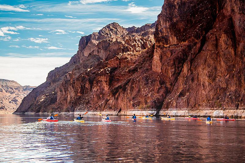 The Colorado River during its early morning tours