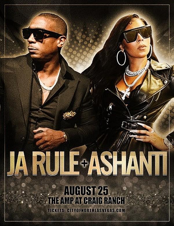 Music Icons Ja Rule + Ashanti take the stage at The Amp at Craig Ranch on August 25 