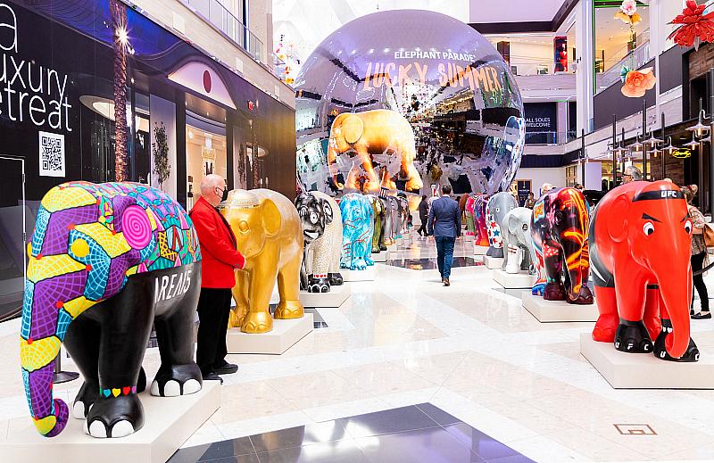 Resorts World Las Vegas and Elephant Parade Unveiled 26 Life-Sized Baby Elephant Statues (w/ Video)