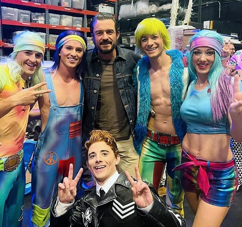 Orlando Bloom Attends The Beatles LOVE by Cirque du Soleil