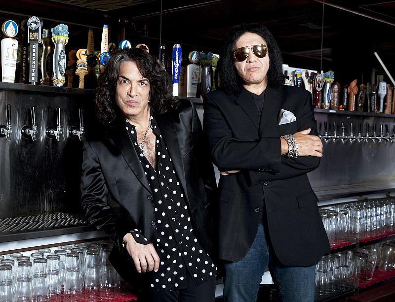 Paul Stanley and Gene Simmons Pose at Rock & Brews, courtesy of Rock & Brews