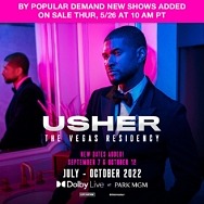 Usher Adds Two Dates to Headlining Las Vegas Residency at Park MGM September 7 & October 12, 2022