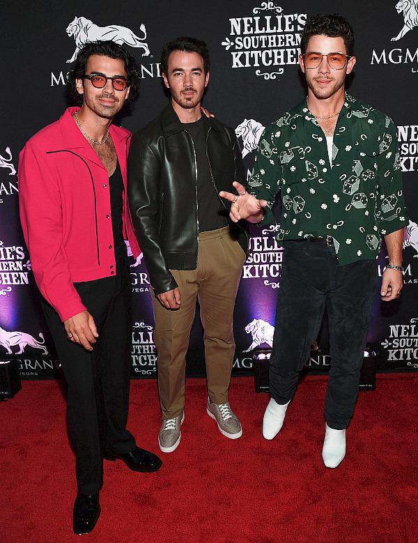 Jonas Brothers Celebrate Opening of Their Family Restaurant Nellie’s Southern Kitchen in Las Vegas