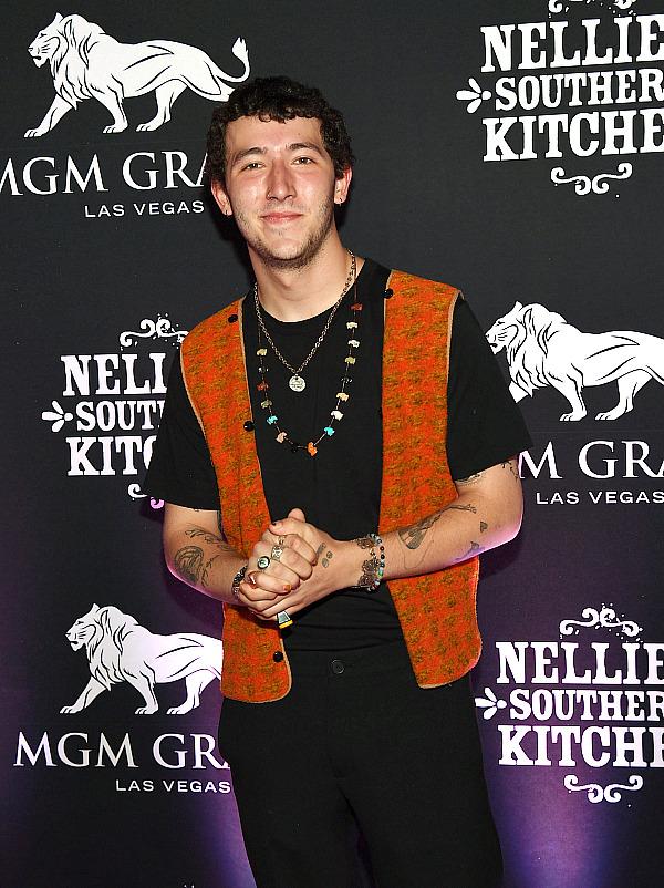 Frankie Jonas arrives at the grand opening of Nellie's Southern Kitchen at MGM Grand on June 04, 2022 in Las Vegas, Nevada. (Photo by Denise Truscello/Getty Images for Nellie's Southern Kitchen)