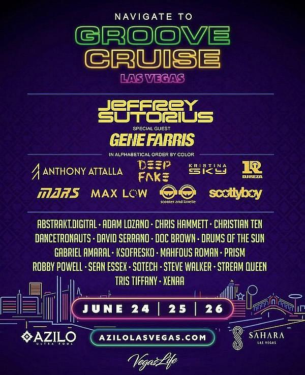 Sahara Las Vegas to Host Groove Cruise Weekend at Azilo Ultra Pool Featuring a Headlining Performance by Jeffrey Sutorius, June 24-26