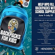 Henderson Police Seeks Donations for Back-To-School Supply Drive