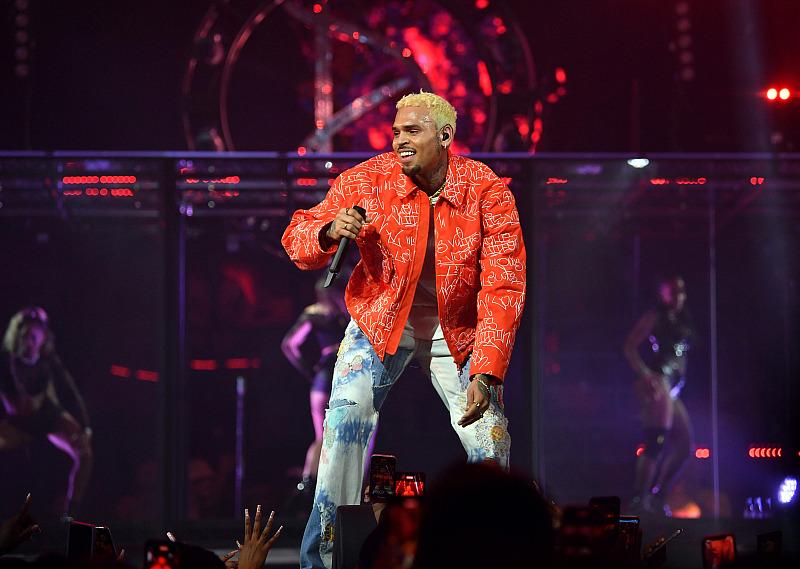 Chris Brown onstage at Drai’s Nightclub on Saturday, June 11, credit Denise Truscello, Getty Images