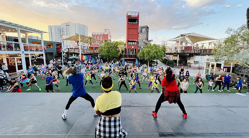 Downtown Container Park Debuts Zumba 'Fitness on the Lawn' Event