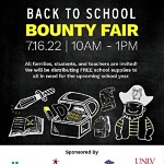 Aye, Aye Matey, The Center will have a Back-to-School Bounty Fair