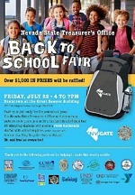 Nevada State Treasurer’s Office to Host Back to School Fair
