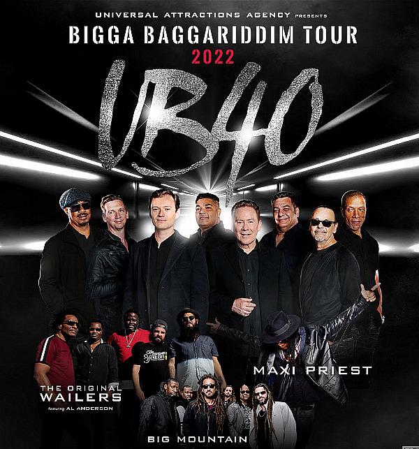 The Bigga Baggariddim Tour Featuring UB40 to Make a Stop at the Sunset Amphitheater at Sunset Station Sept. 24, 2022
