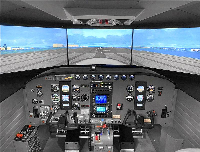 Encore Flight’s full motion precision flight simulator 