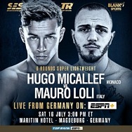 Michael Eifert-Adriano Sperandio Light Heavyweight Battle & The Return of Undefeated Junior Welterweight Prospect Hugo Micallef to Stream LIVE on ESPN+ July 16