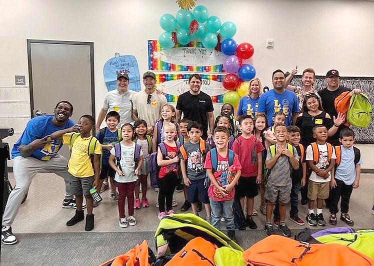 Sahara Las Vegas Team Members Surprise Robert E. Lake Elementary School Faculty, Students with Supplies