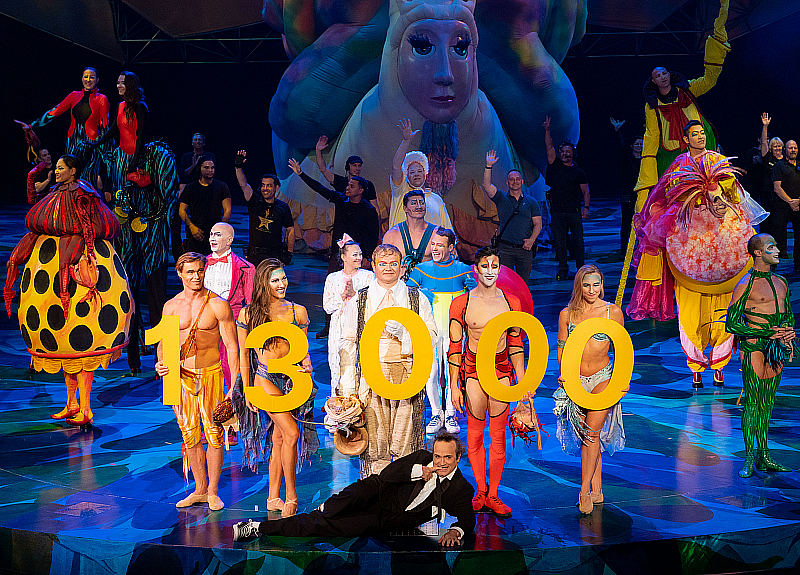 Mystère by Cirque du Soleil Celebrates 13,000 Shows at Treasure Island Hotel & Casino