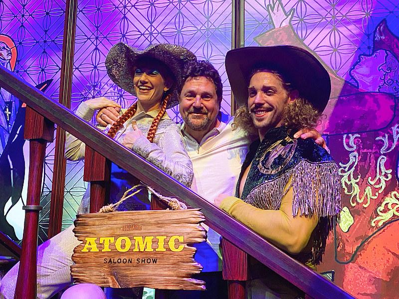 Michael Ball Attends ATOMIC SALOON SHOW at Grand Canal Shoppes at The Venetian Resort Las Vegas