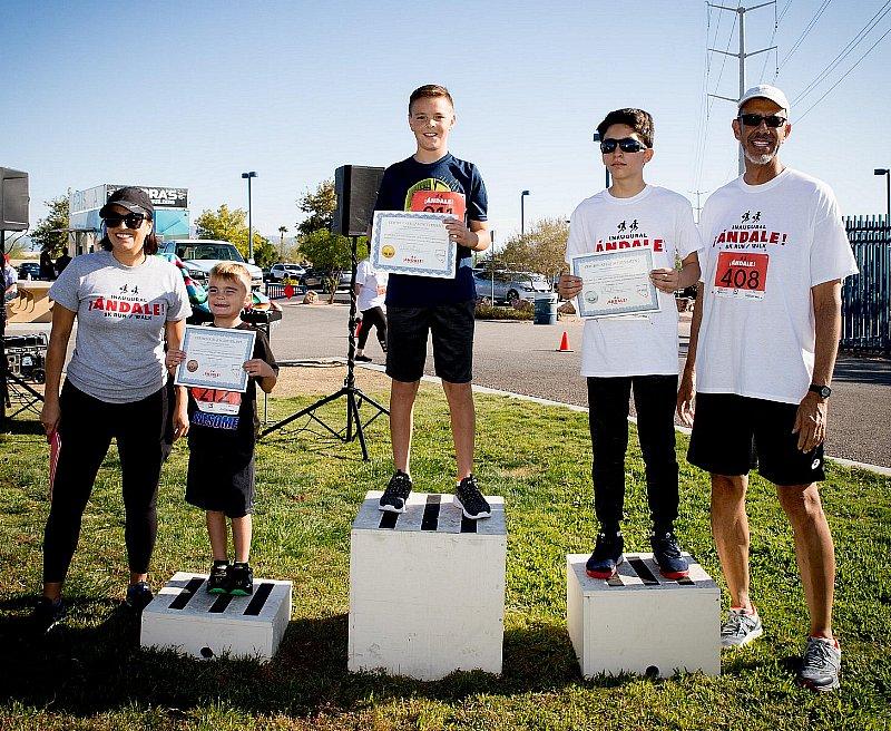 Winners at a previous Annual ¡Andale! 5K Run/Walk to support Latino students seeking legal careers