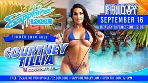 Sapphire Topless Pool & Day Club Hosts ‘Millionaire Teacher’ Turned Onlyfans Model Courtney Tillia