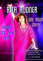 Comedienne Rita Rudner Returns to Las Vegas This Fall For “One Night Only” at The Stirling Club
