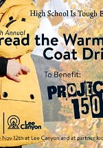 Lee Canyon Helps Unsheltered Youth with the 5th Annual Spread The Warmth Coat & Sock Drive Benefitting Project 150