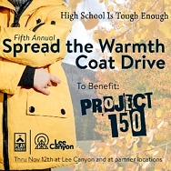 Lee Canyon Helps Unsheltered Youth with the 5th Annual Spread The Warmth Coat & Sock Drive Benefitting Project 150