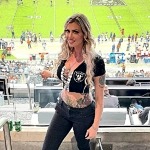 Las Vegas Sex Worker Ariel Ganja Attends Raiders Game after Offering Discounts, VIP Packages to Players, Staff