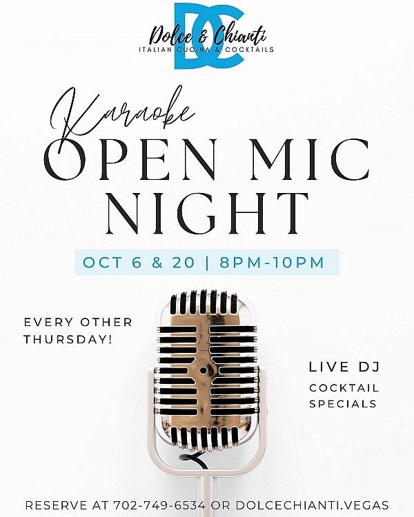 Open Mic Thursdays" karaoke night 