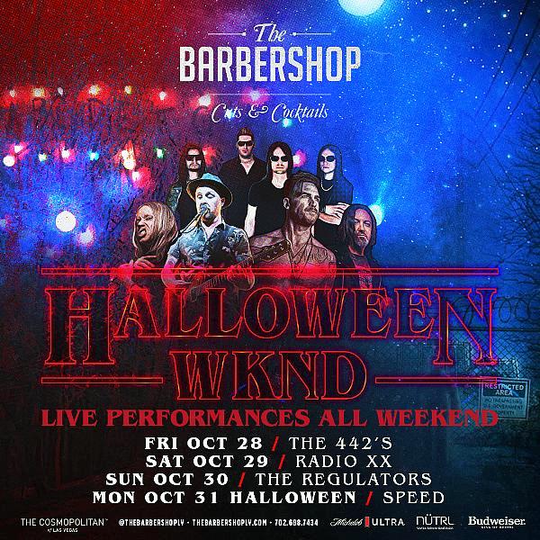 The Barbershop Cuts & Cocktails in Las Vegas to Celebrate Halloweekend with Themed Parties