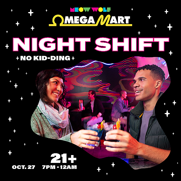 Meow Wolf Goes 21+ for First Omega Mart Grown-up Evening