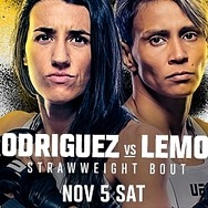 Pivotal Strawweight Contenders’ Bout between (#3) Marina Rodriguez and (#7) Amanda Lemos Headlines at UFC Apex