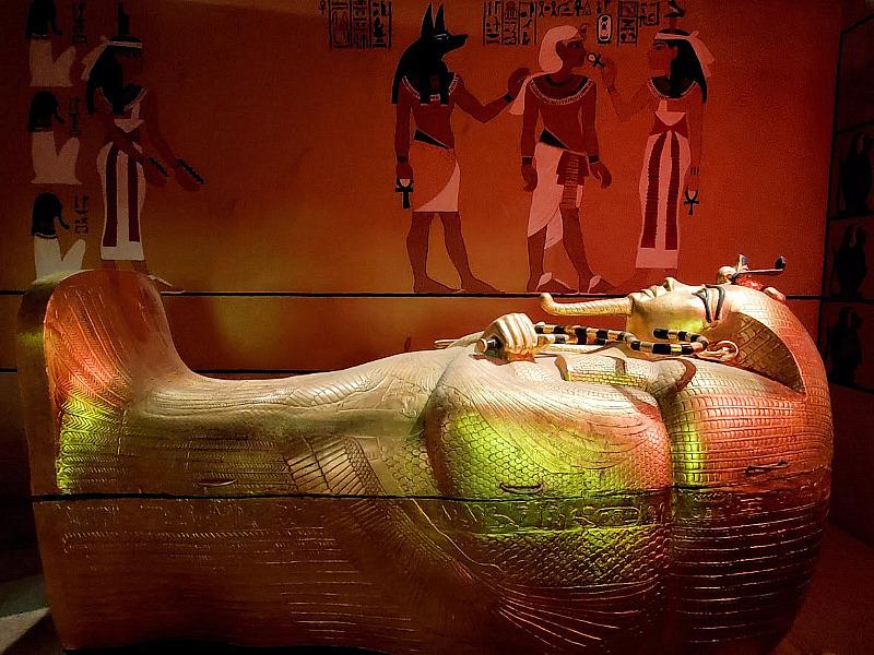 The Las Vegas Natural History Museum’s Treasures of Egypt exhibit explores how archaeologists in the early 20th century unearthed some of Egypt’s most renowned treasures, including the tomb of Tutankhamun.