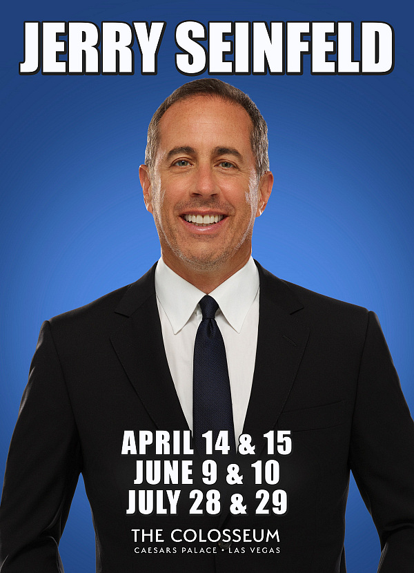 Jerry Seinfeld Makes His Return to the Colosseum at Caesars Palace for Six Shows in 2023