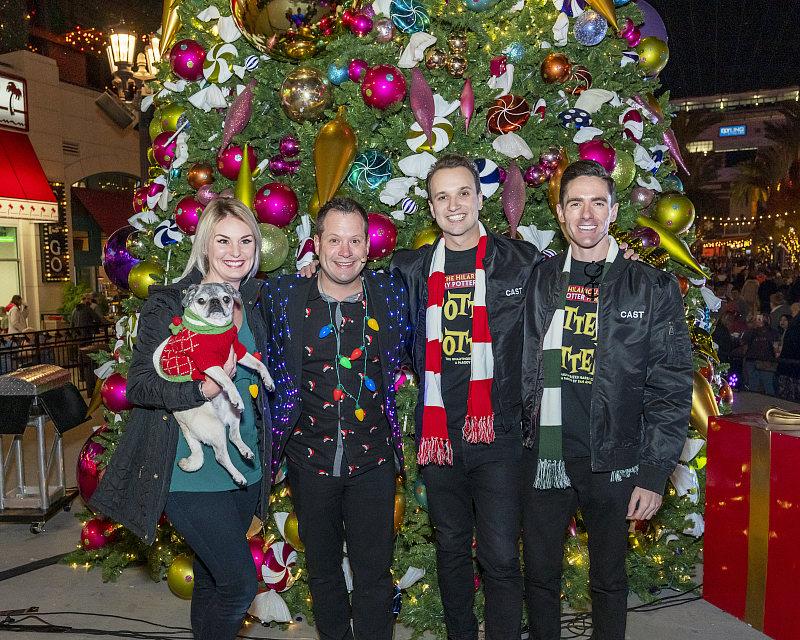 LINQ Promenade Tree Lighting with Farrell Dillon and The "Potted Potter" cast