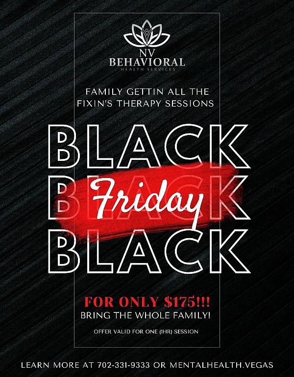 Therapize Me is offering a Black Friday special: a 1-hour family therapy session for only $175