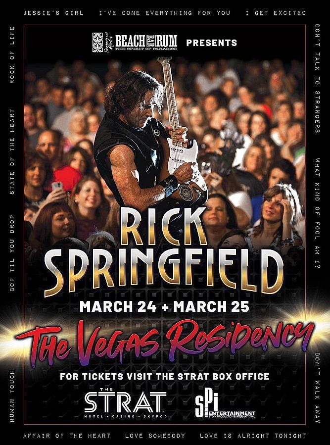 Rick Springfield to Rock New Residency at The STRAT Hotel, Casino & SkyPod