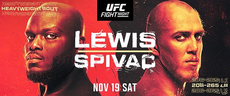 Hard-Hitting Heavyweight Contenders (#7) Derrick Lewis and (#12) Serghei Spivac Headline at UFC Apex Nov. 19