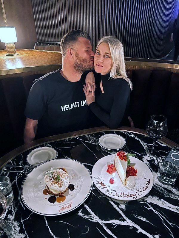 UFC Mike Bisping and wife Rebecca at Barry's Downtown Prime with Owner Chef Barry Dakake