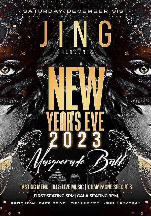 Saturday, December 31st – New Year’s Eve Masquerade Event